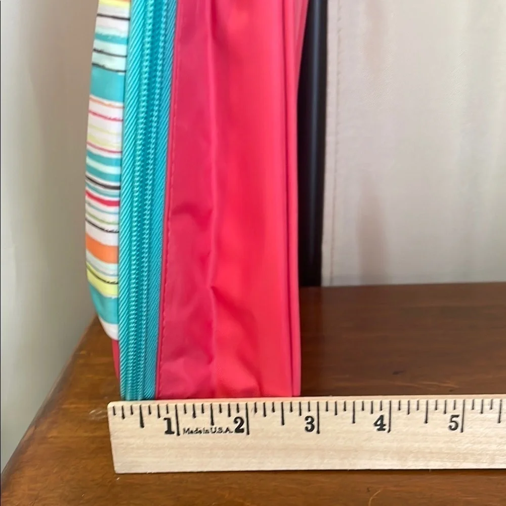 Thirty-one Pink and Green Owl Lunch Bag with Cartoon Eyes